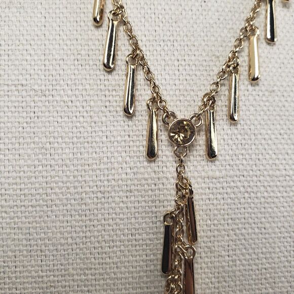 Vintage Kenneth Cole New York Dangle Bars Dangle Bars 24" Necklace w/6" Tassel - Picture 4 of 16